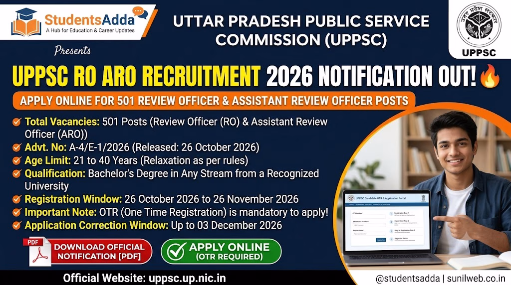UPPSC RO ARO Recruitment 2026