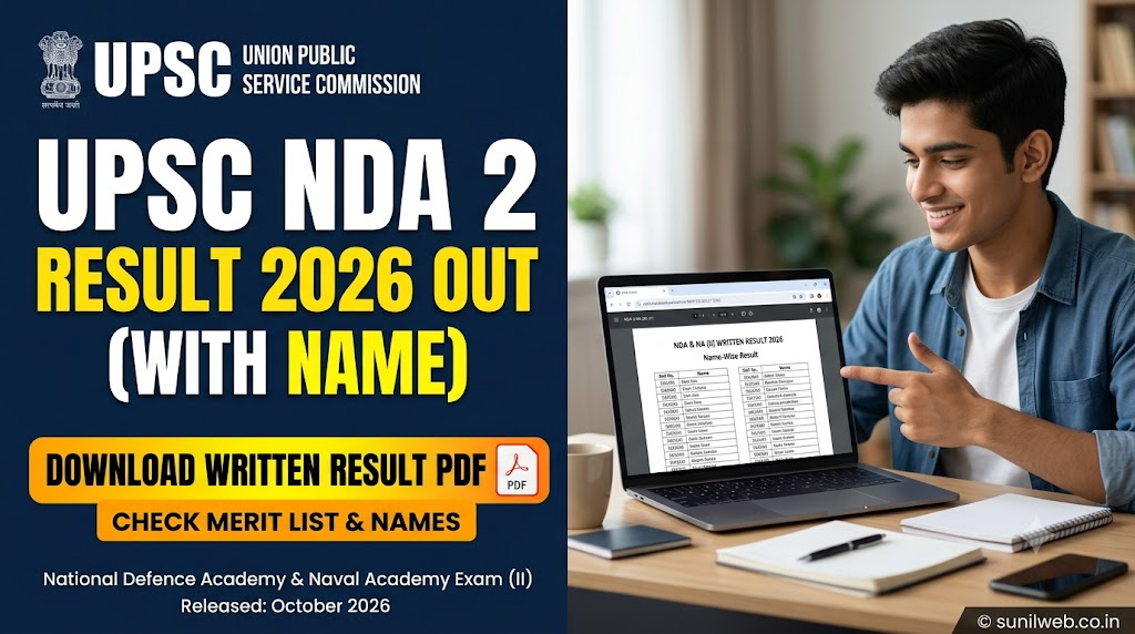 UPSC NDA 2 Result 2026 Out (With Name): Download Written Result PDF, Check Merit List