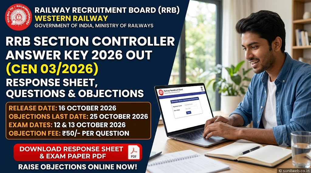 RRB Section Controller Answer Key 2026